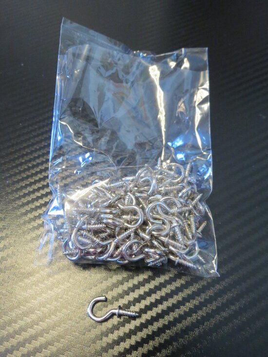 100pcs Heavy Duty Spiral Hooks- Easy Installation, Multi-Purpose Plant Hangers - Picture 2 of 2
